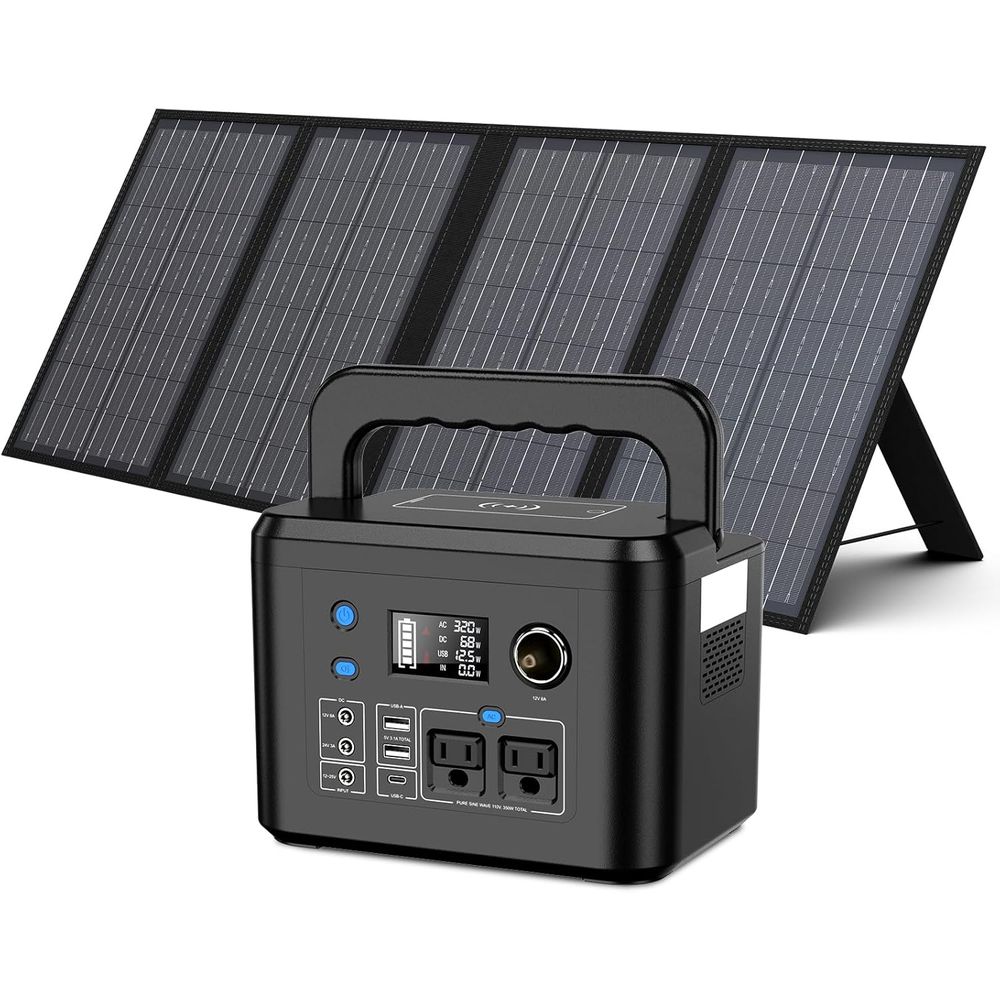 Outdoor Adventure Outlet - Portable 350W Generator with 60W Solar
