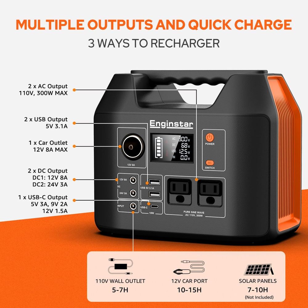 300W 296Wh Portable Power Stat – Outdoor Adventure Outlet recenzja i cena