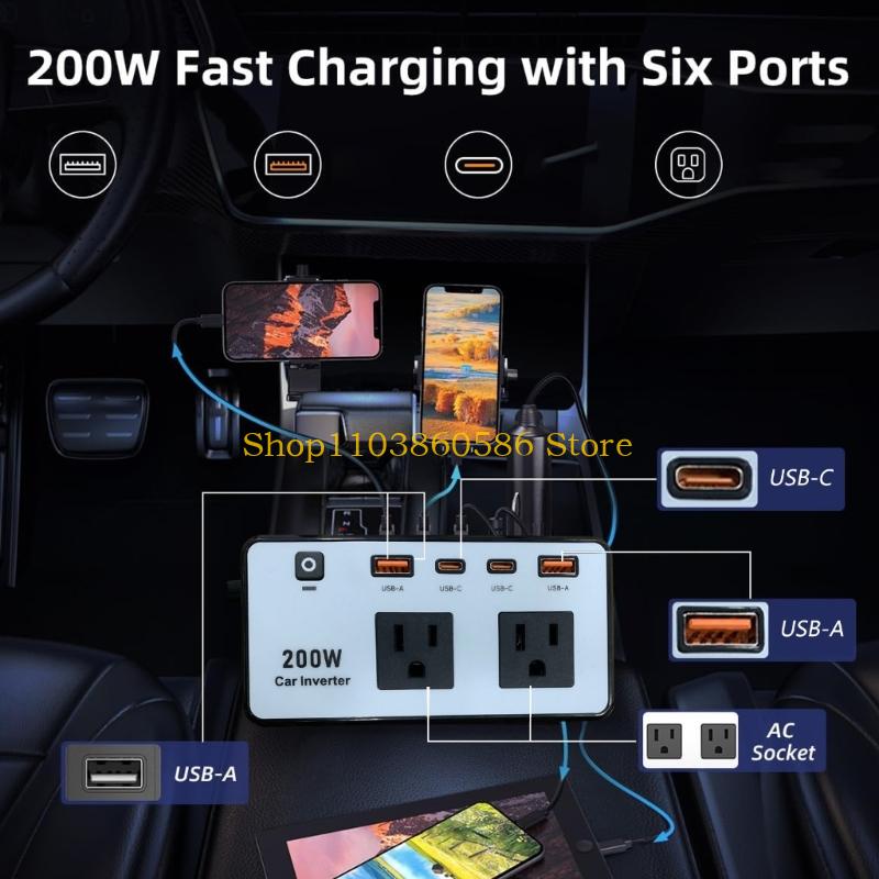 242A 200W Car Power Converter  – Outdoor Adventure Outlet recenzja i cena